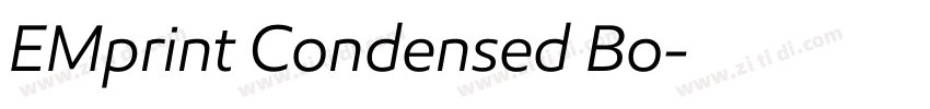 EMprint Condensed Bo字体转换